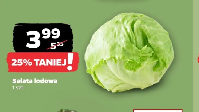 Sałata lodowa promocja w Netto