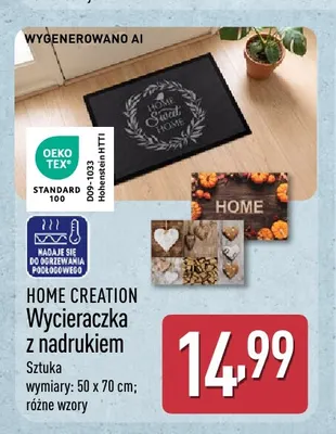 Wycieraczka z nadrukiem 50x70 cm Home Creation promocja w Aldi