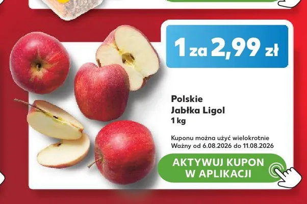 Jabłka Ligol polskie promocja w Kaufland
