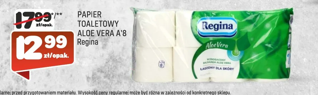 Papier toaletowy Aloe Vera Regina promocja w Społem Praga