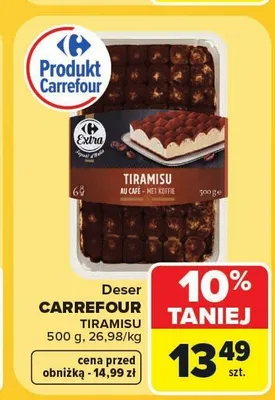 Deser Tiramisu Carrefour promocja w Carrefour Market