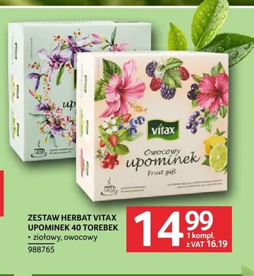 Zestaw herbat Vitax Upominek ziołowy promocja w Selgros