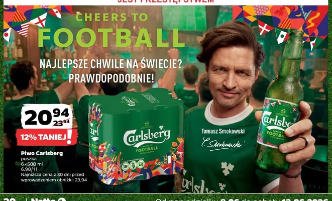 Piwo Carlsberg 6-pak 500 ml promocja w Netto