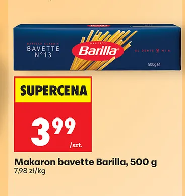 Makaron bavette Barilla promocja w Biedronka