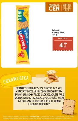 Krakersy Super promocja w Biedronka