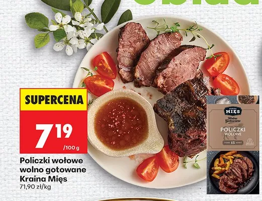 Policzki wołowe wolno gotowane promocja w Biedronka