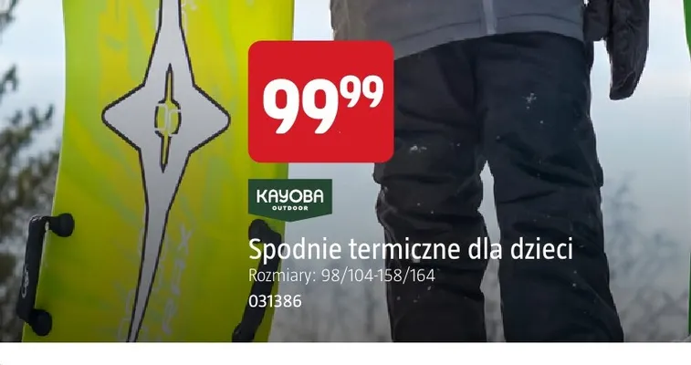 Spodnie termiczne dla dzieci Kayoba Outdoor promocja w Jula