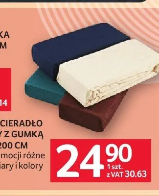 Prześcieradło Jersey z gumką 160x200cm promocja w Selgros
