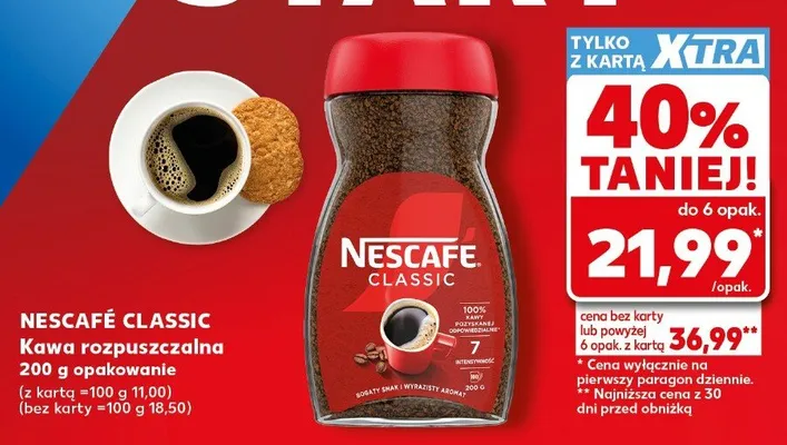 Kawa rozpuszczalna Nescafé Classic promocja w Kaufland