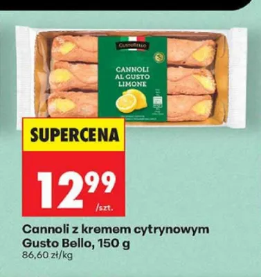 Cannoli z kremem cytrynowym Gusto Bello promocja w Biedronka