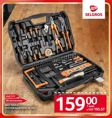 Zestaw narzędzi 10-202 Neo Tools promocja w Selgros