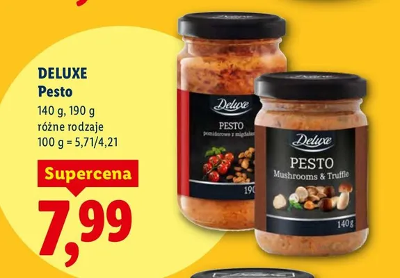 Pesto różne rodzaje promocja w Lidl