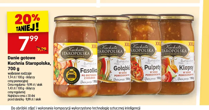 Danie gotowe Kuchnia Staropolska fasolka po bretońsku z kiełbasą promocja w Twój Market