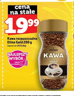 Kawa rozpuszczalna Etino Gold promocja w TOPAZ