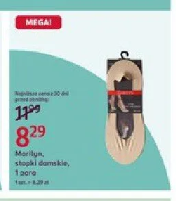 Stopki damskie Marilyn promocja w Rossmann
