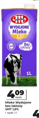 Mleko Wydojone bez laktozy UHT 1,5% promocja w Odido