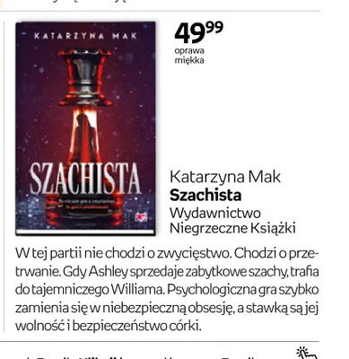 Książka Szachista Katarzyna Mak promocja w Empik