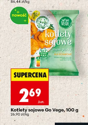 Kotlety sojowe Go Vege promocja w Biedronka