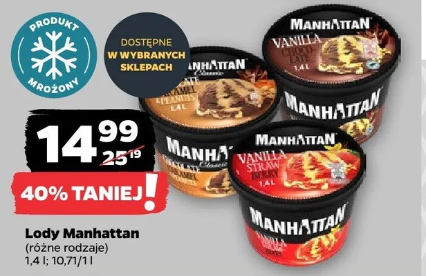 Lody Manhattan promocja w Netto