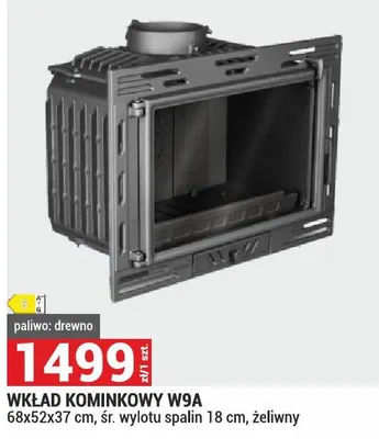 Wkład kominkowy W9A promocja w Merkury Market