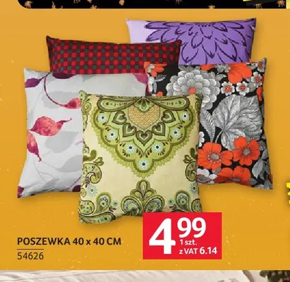 Poszewka 40x40 cm promocja w Selgros