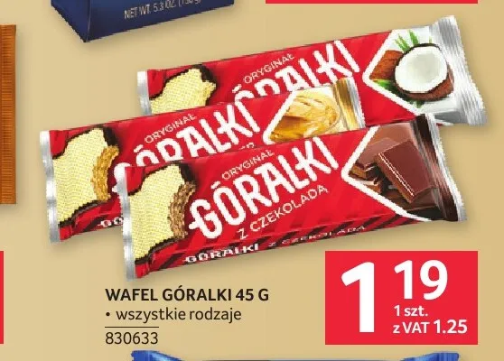 Wafel Góralki z czekoladą promocja w Selgros
