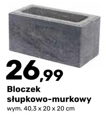 Bloczek słupkowo-murkowy San promocja w Bricomarche
