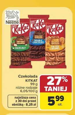 Czekolada KitKat Double Chocolate promocja w Carrefour