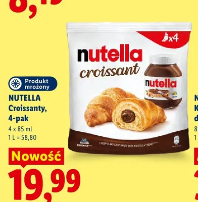 Croissanty Nutella 4-pak promocja w Lidl