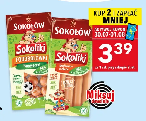 Foodbolówki Sokoliki Sokołów drobiowo-cielęce promocja w LEWIATAN