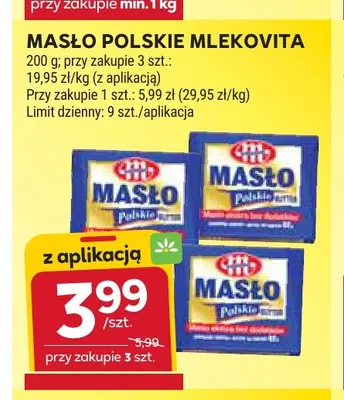 Masło Polskie Mlekovita promocja w Stokrotka