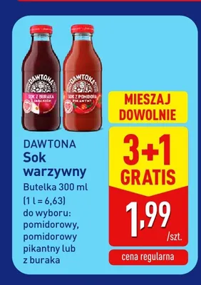 Sok warzywny pomidorowy Dawtona promocja w Aldi