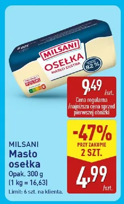 Masło osełka promocja w Aldi