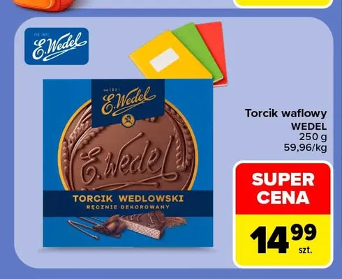 Torcik waflowy E.Wedel promocja w Carrefour Market