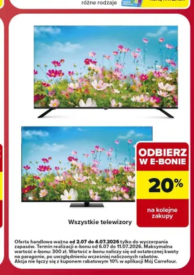 Telewizory promocja w Carrefour