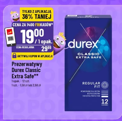 Prezerwatywy Durex Classic Extra Safe promocja w POLOmarket