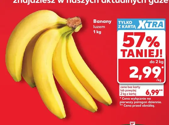 Banany luzem promocja w Kaufland