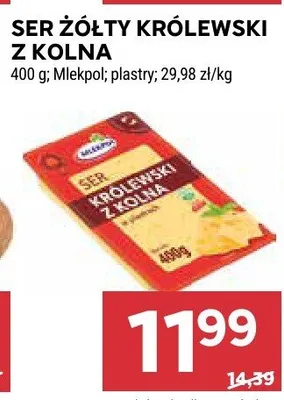 Ser żółty królewski z kolna promocja w Stokrotka