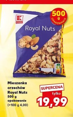 Mieszanka orzechów Royal Nuts K-Classic promocja w Kaufland