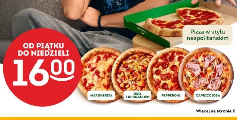 Pizza w stylu neapolitańskim Capricciosa promocja w Żabka