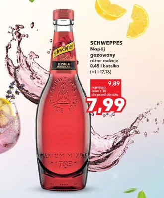 Napój gazowany Schweppes Tonic & Hibiscus promocja w Kaufland
