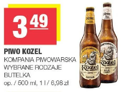 Piwo Kozel promocja w SPAR