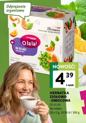 Herbatka ziołowo-owocowa na relaks promocja w Intermarche