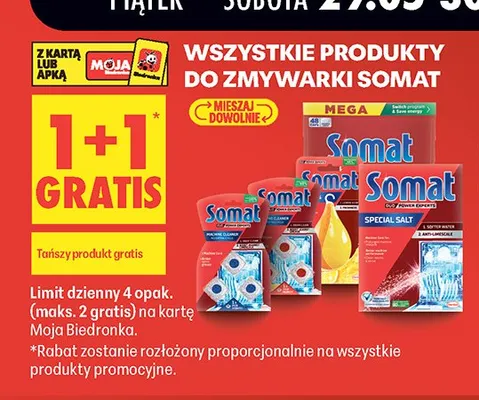 Produkty do zmywarki Somat promocja w Biedronka