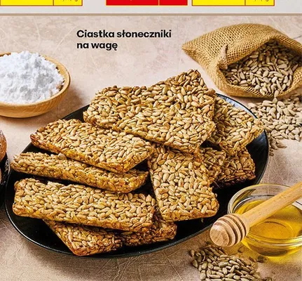 Ciastka słoneczniki na wagę promocja w Biedronka