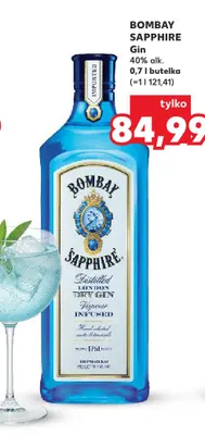Gin Bombay Sapphire 40% promocja w Kaufland