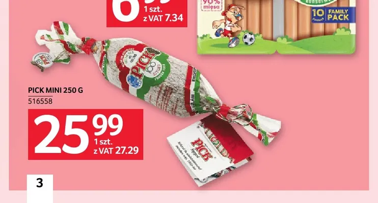 Kiełbasa Pick Mini promocja w Selgros