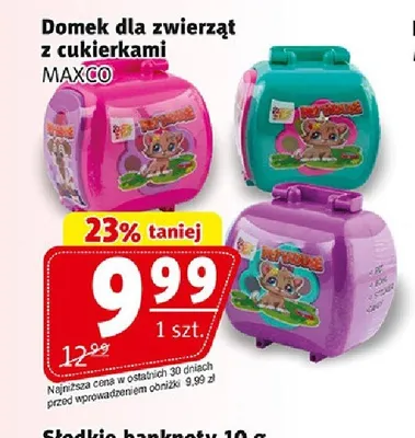 Domek dla zwierząt z cukierkami MAXCO promocja w Prim Market
