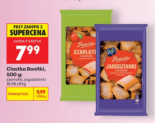 Ciastka jagodzianki Bonitki promocja w Biedronka