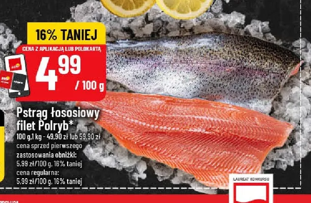 Pstrąg łososiowy filet Polryb promocja w POLOmarket